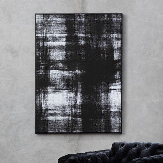 Astratto Black and White Abstract Wall Art