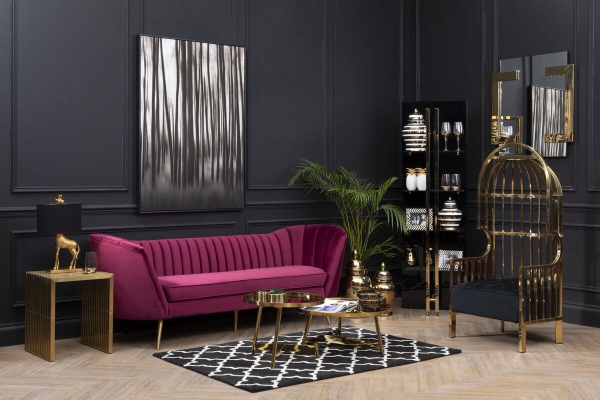 Astratto Black and Natural Abstract Blur Wall Art