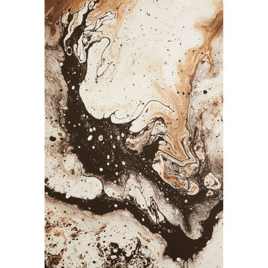 Astratto Natural Abstract Wall Art with White Frame
