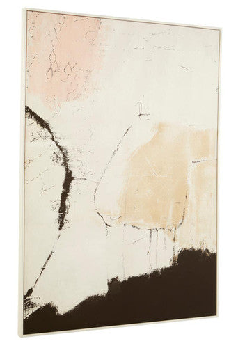Astratto Natural and Pink Abstract Wall Art