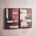 Set of 2 Geometric Abstract Canvas Wall Art | Astratto