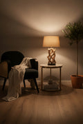 Hala Black Velvet and Rattan Armchair