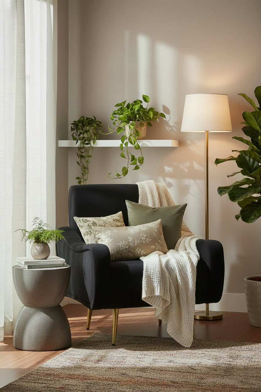 Holli Black Armchair