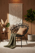 Java Black Rattan Peacock Chair