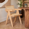 Cebu Natural Cane and Beech Wood Dining Chair