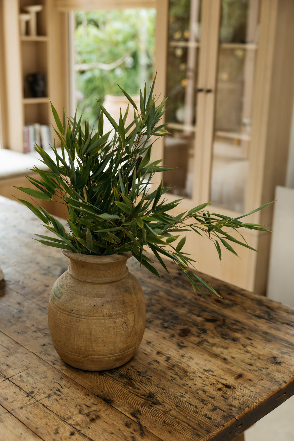 Vintage Teak Vase - 54.7