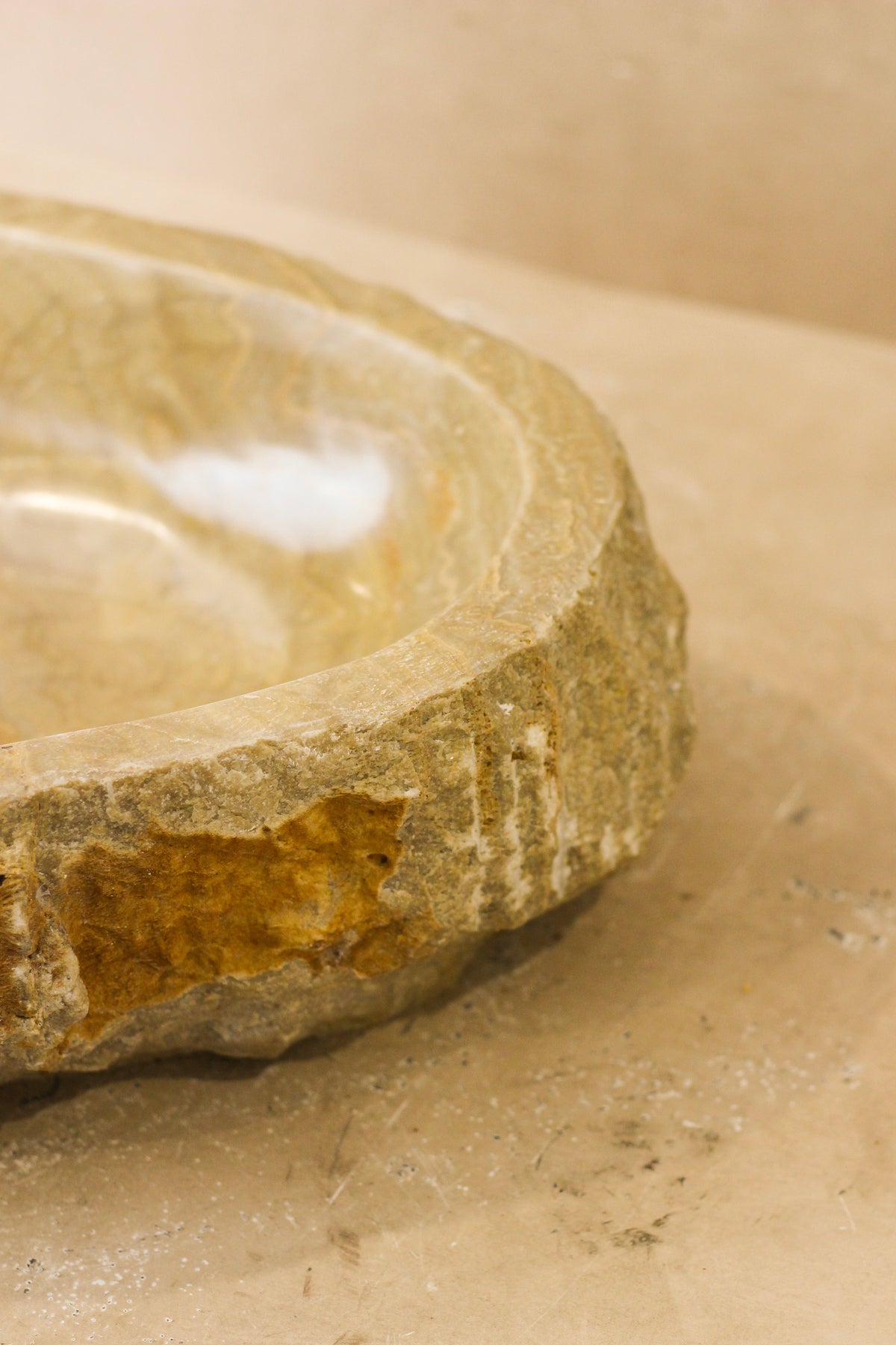 Raw Edge Onyx Wash Basin - No 4
