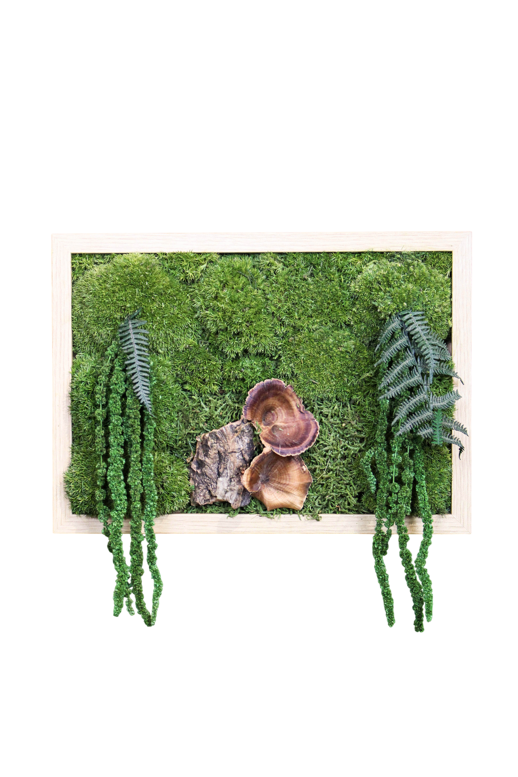 Handmade Preserved Moss Wall Art | Forest | Wooden Frame | A4 Landscape