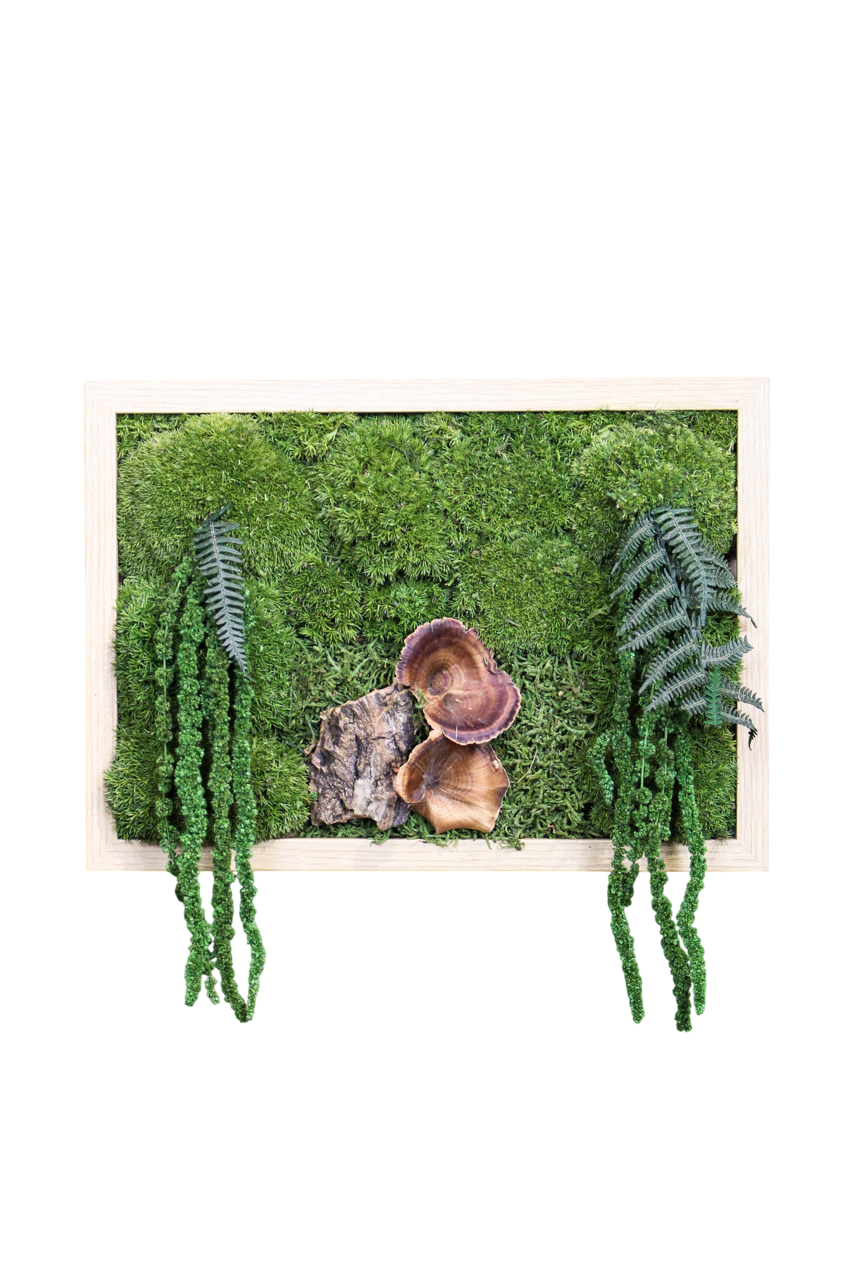 Handmade Preserved Moss Wall Art | Forest | Wooden Frame | A4 Landscape