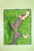 Handmade Preserved Moss Wall Art | Metal Frame | Large | 103cm × 80cm