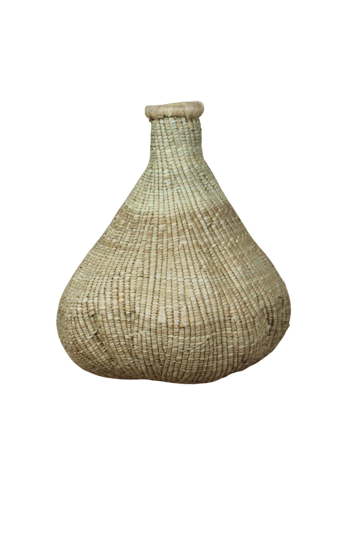 Garlic Gourd woven basket - Zimbabwe - 18.5