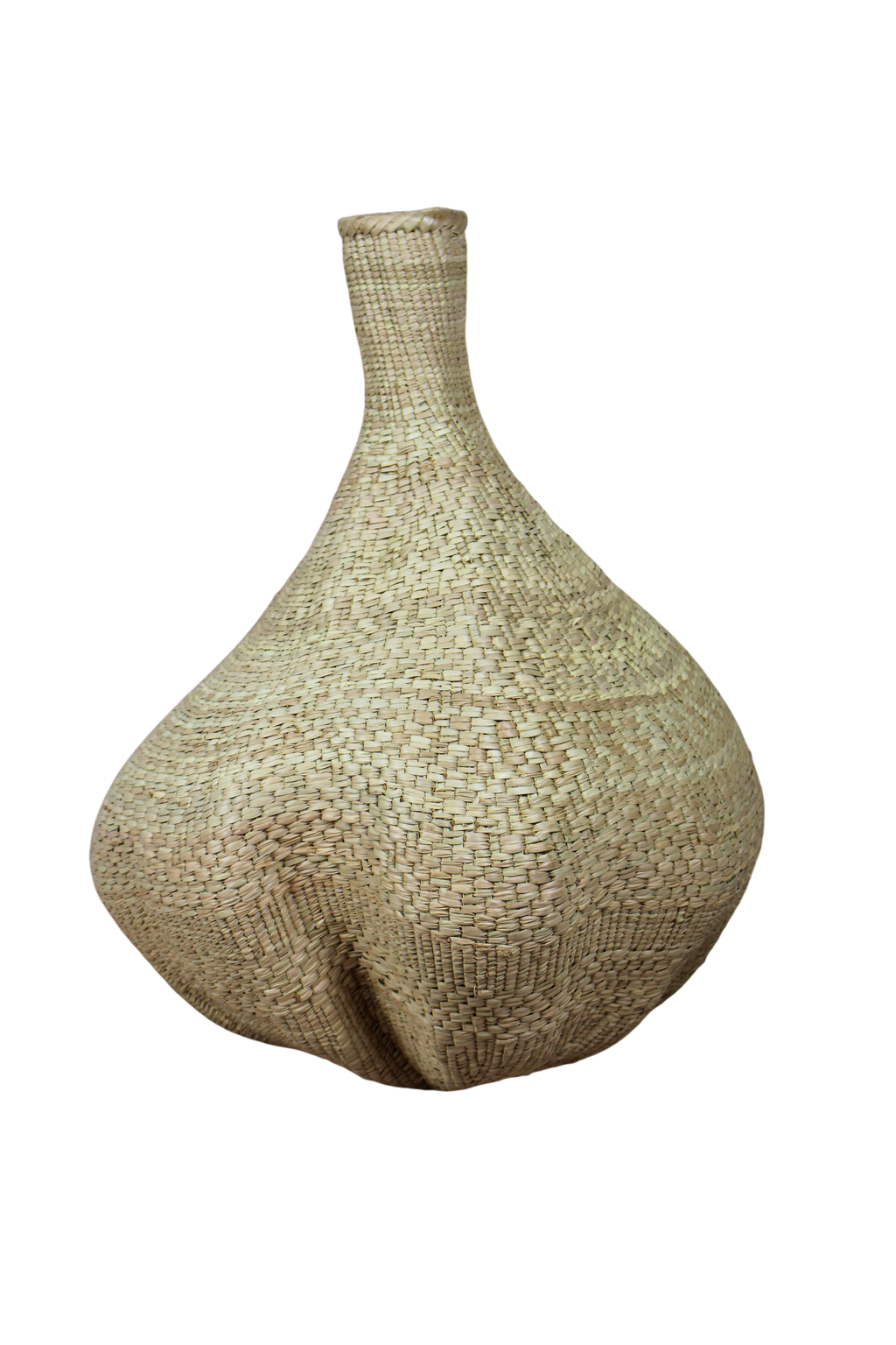 Garlic Gourd woven basket - Zimbabwe - 18.6