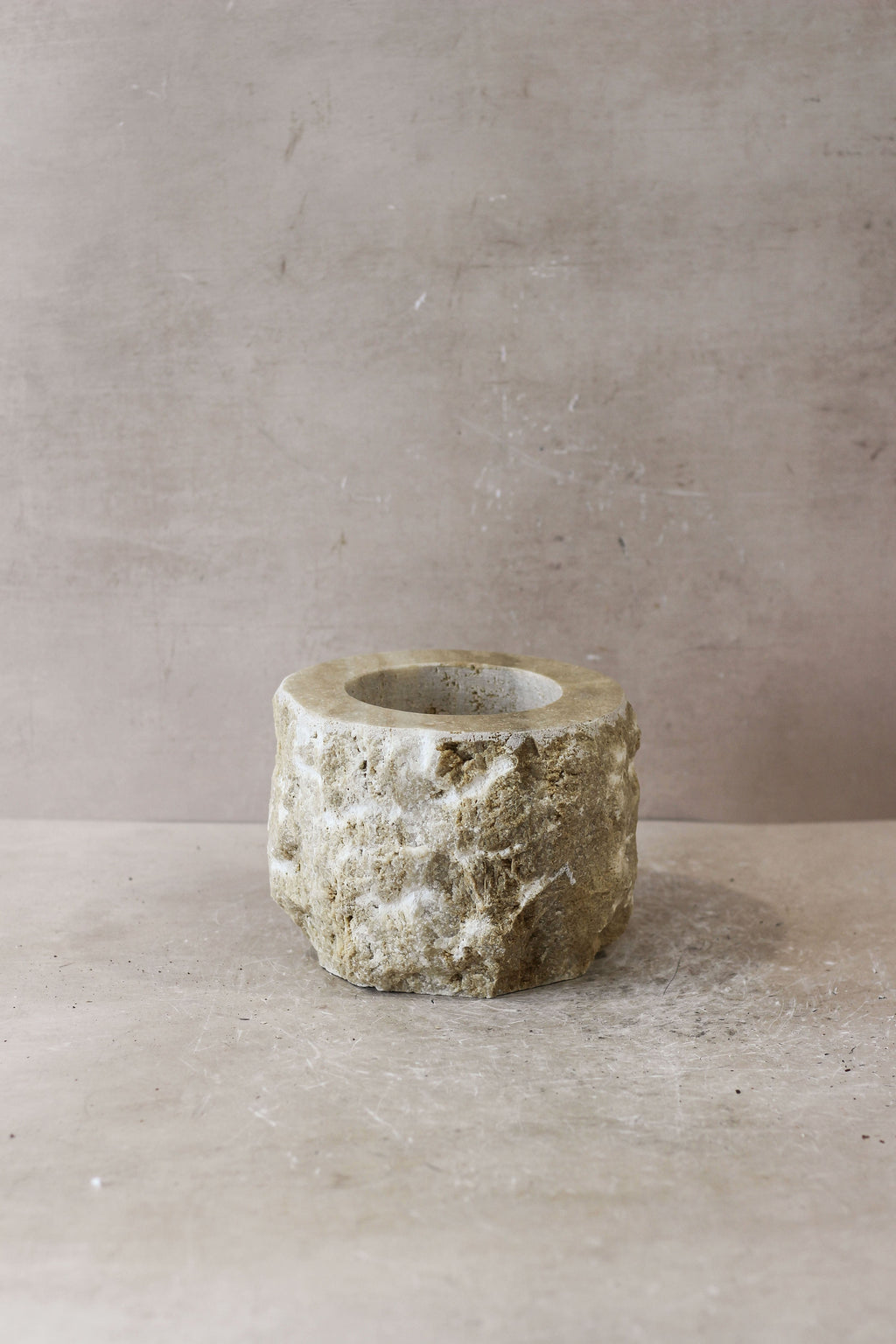 Rough Cut Onyx Candleholder XL 14.1