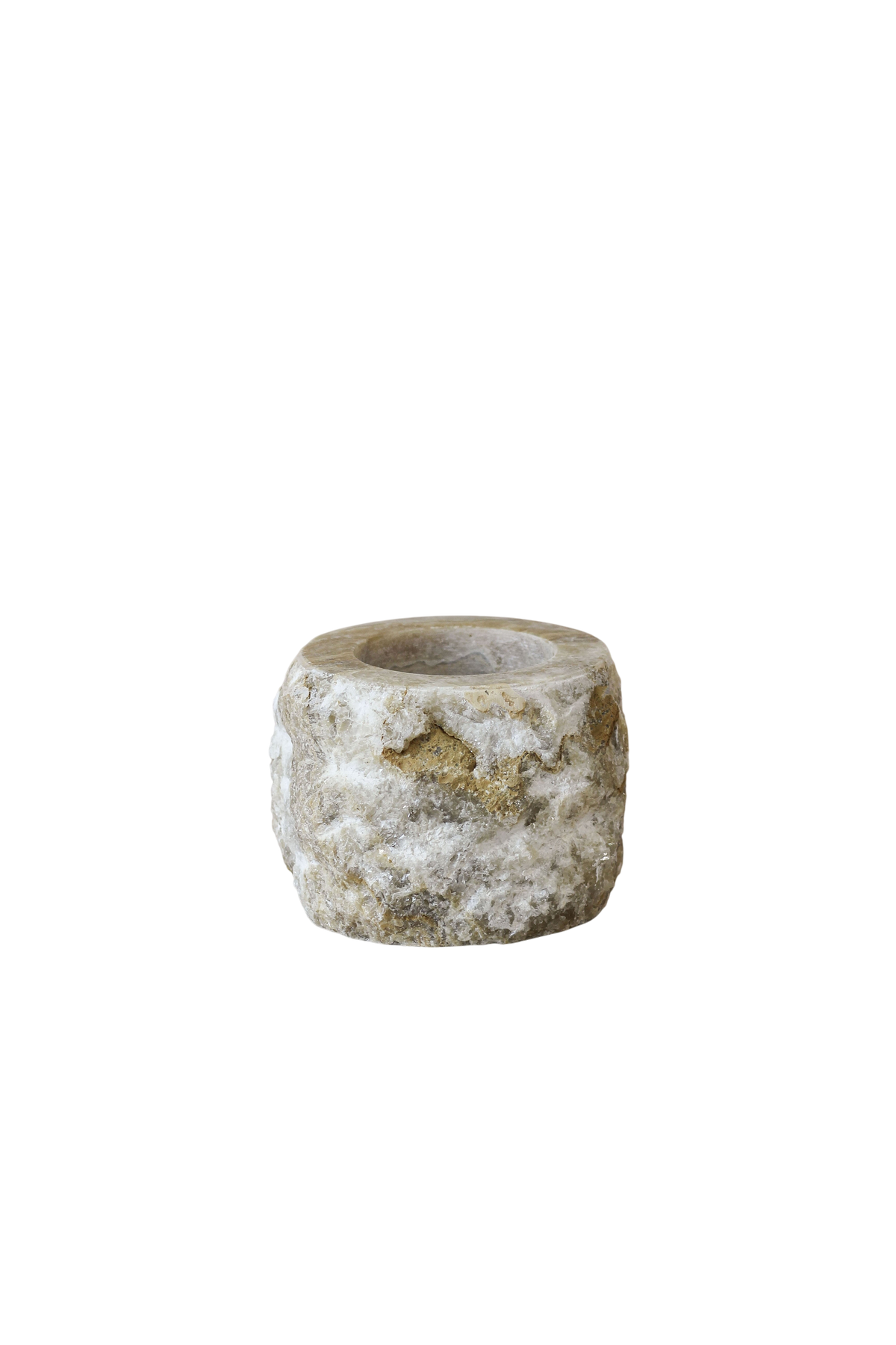 Rough Cut Onyx Candleholder XL 14.4