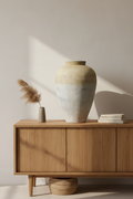 Large Two Tone Neutral Indonesian Pot No 33