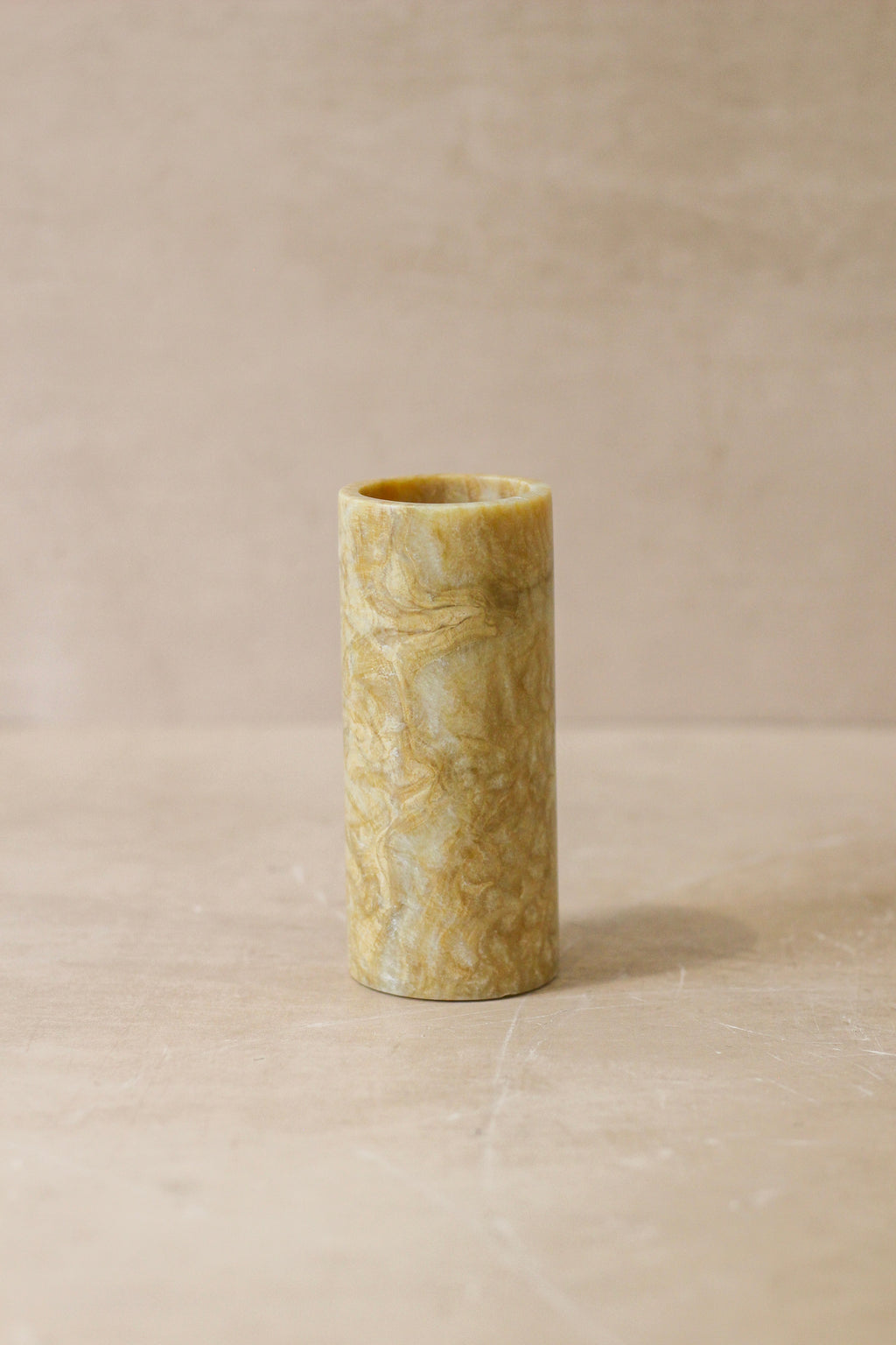 Golden Honey Onyx Candleholder