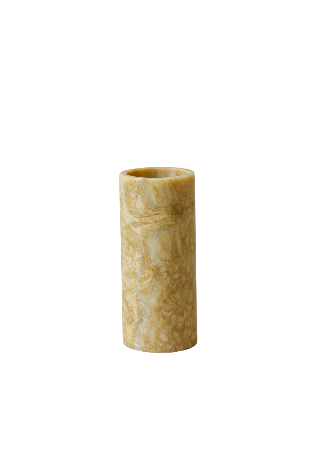 Golden Honey Onyx Candleholder