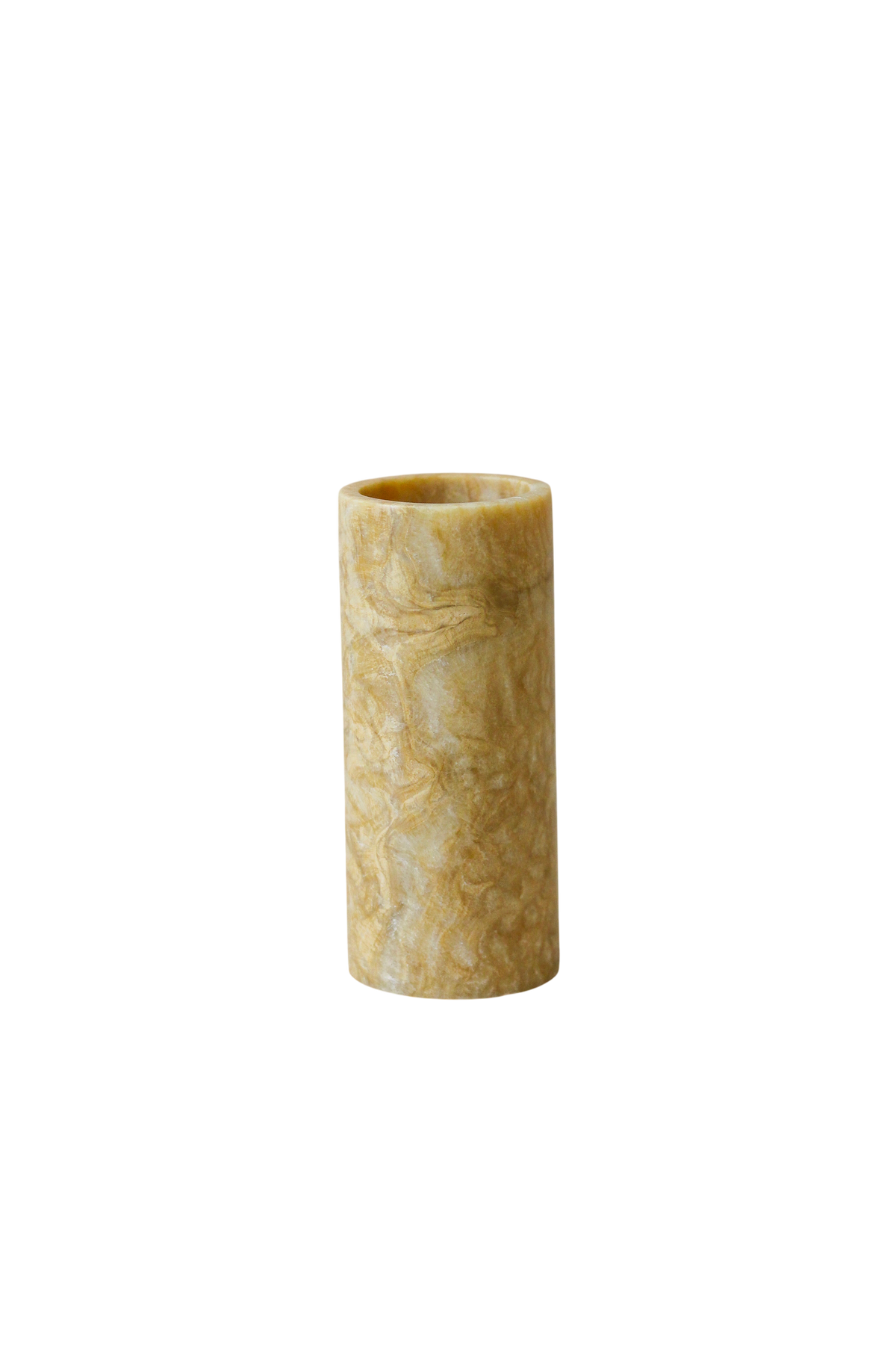 Golden Honey Onyx Candleholder