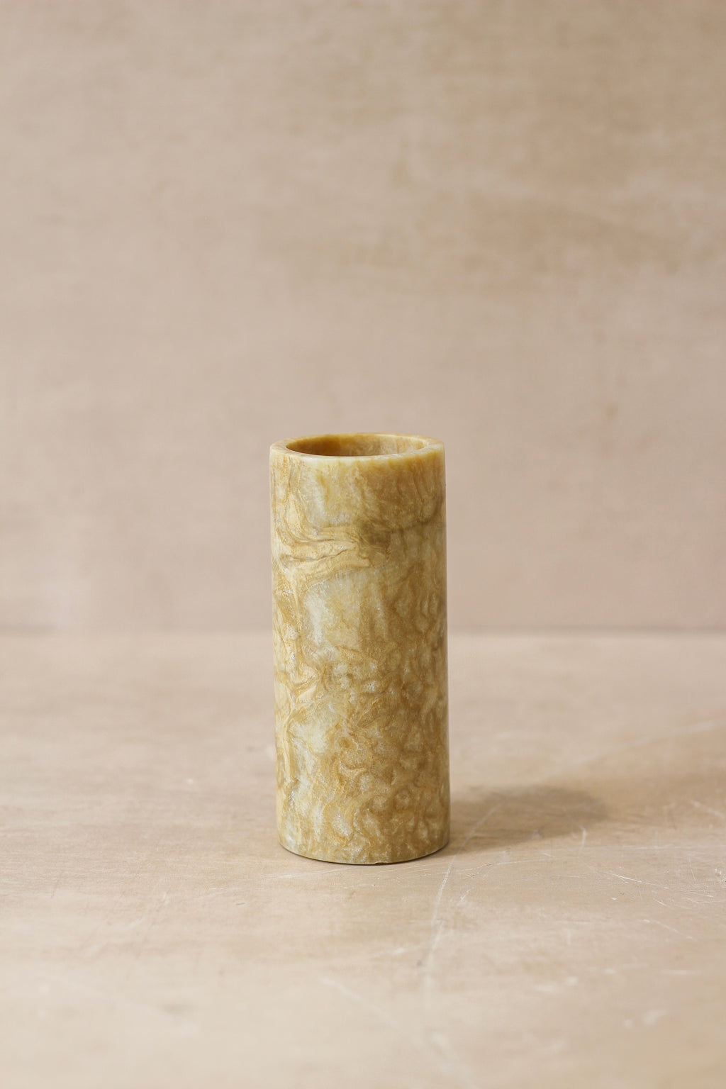 Golden Honey Onyx Candleholder
