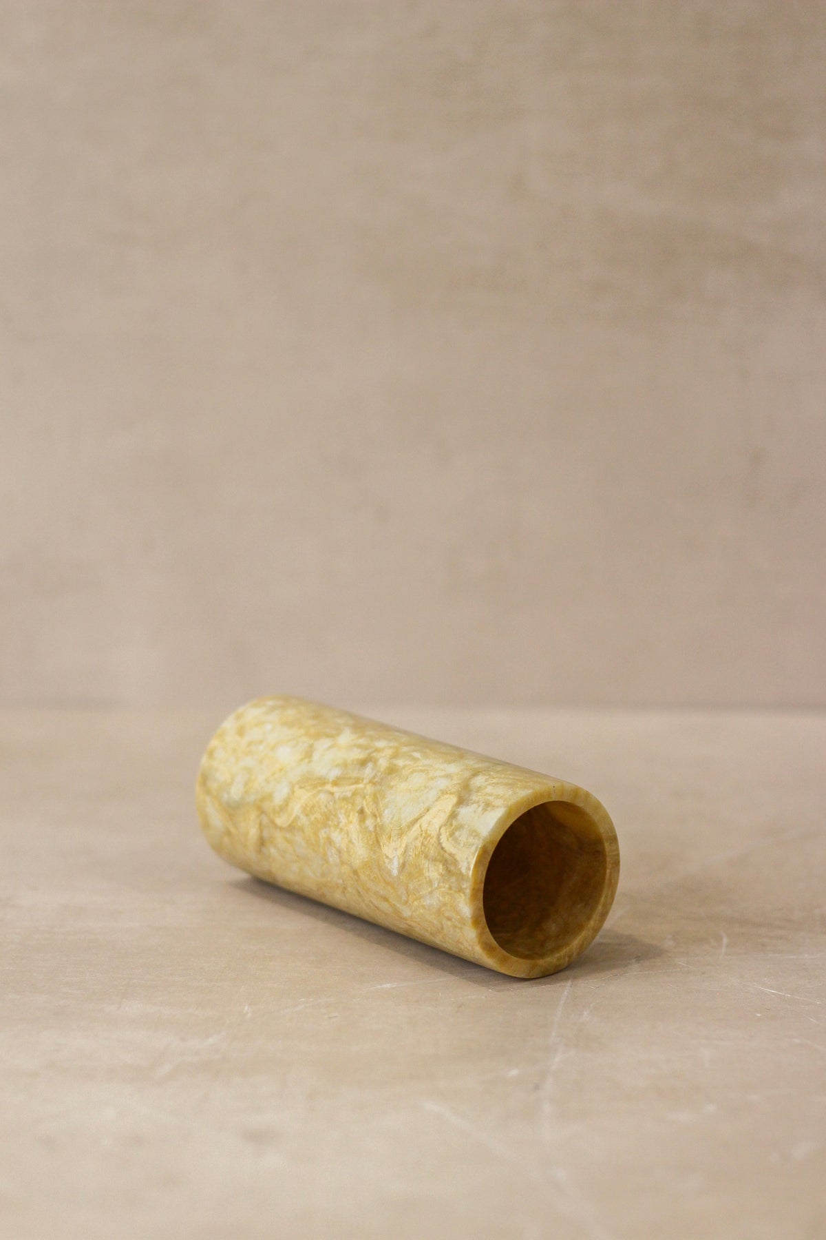 Golden Honey Onyx Candleholder