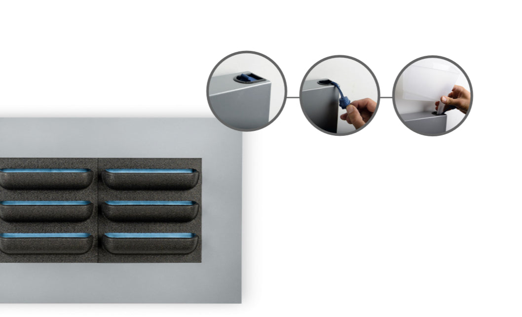 Living Wall Picture Frame | Black | 72cm | Self-Watering | No Plumbing Required