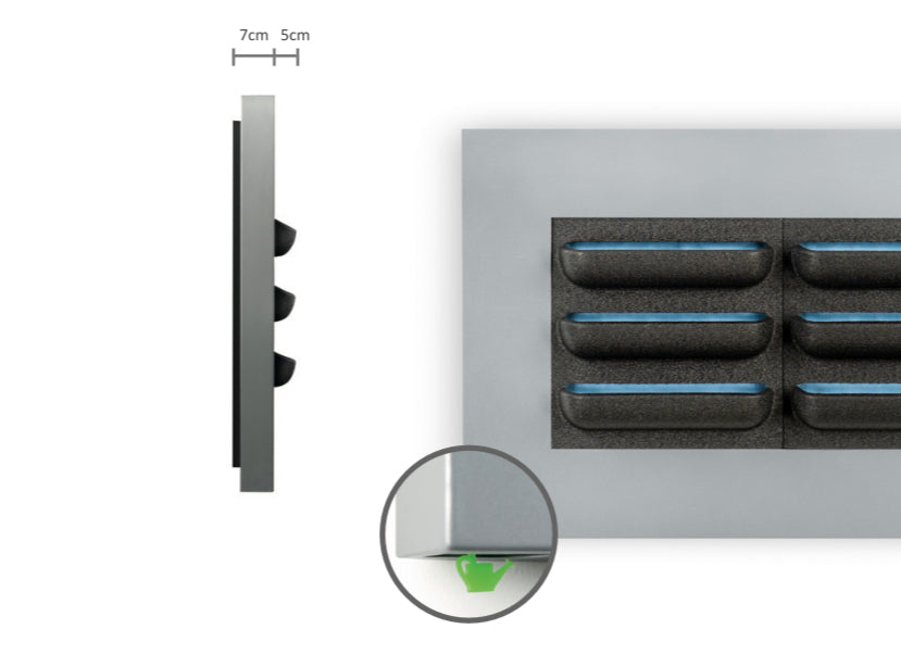 Living Wall Picture Frame | White | 192cm | Self-Watering | No Plumbing Required