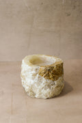 Rough Cut Onyx Candleholder XL 14.5
