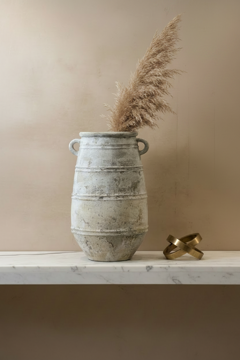 Rustic Glazed Brown Indonesian Pot No 36