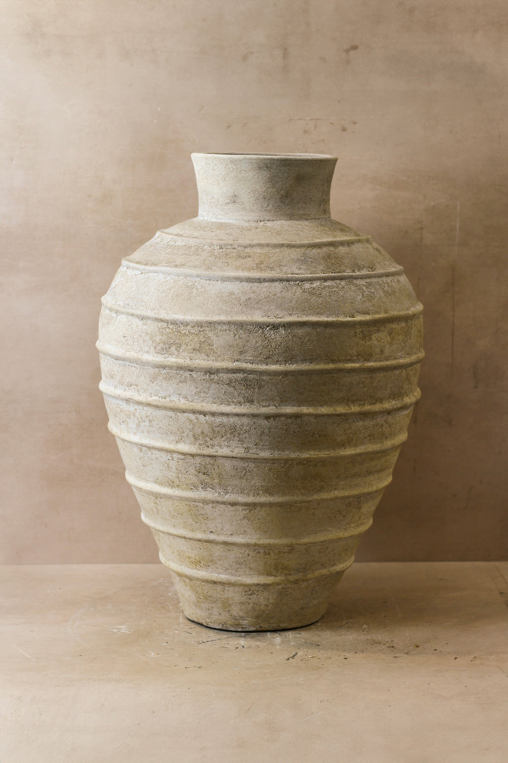 Rustic Off White Indonesian Pot No 22