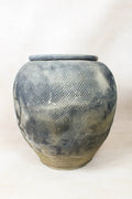 Vintage Textured Grey Pot - VT15