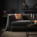 Ardmore - Monkey Bean Flame Linen Cushion Cover