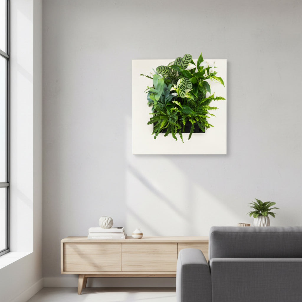 Bamboo Living Wall Picture Frame | Natural | 51.6cm | Self-Watering | Indoor & Outdoor