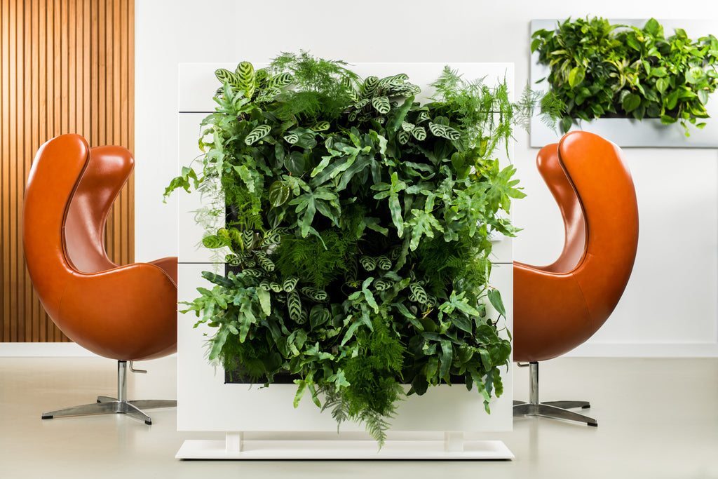 Freestanding Living Wall Divider | White | 131cm | Self-Irrigating | No Electricity Required