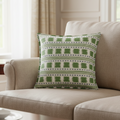 Blue and Green Stripe Cushion Cover