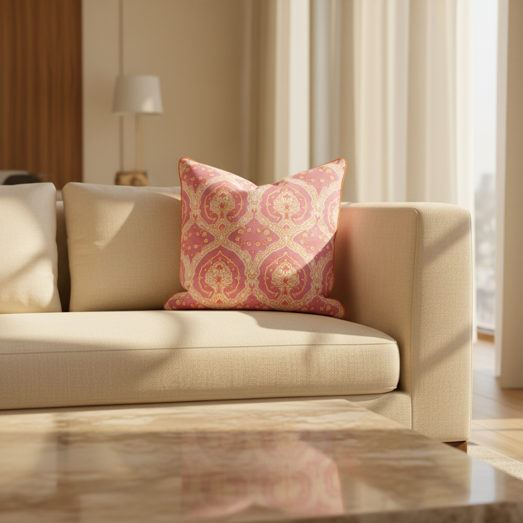 Cushion Cover – Burnt Spice Trellis