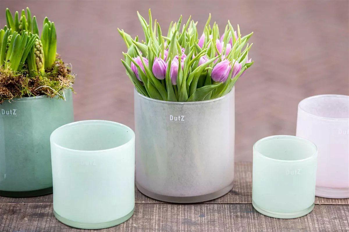 CYLINDER C1 Candleholder Votive - Mouthblown Glass by DutZ