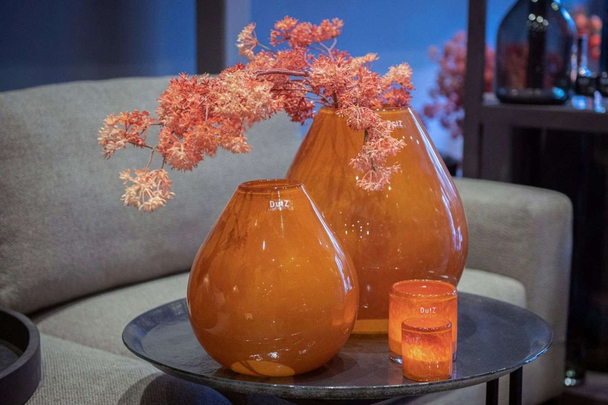 Vase DRUBA - H24 D24 cm - RUSTED BROWN  by DutZ