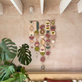 Large Mid-Century Wall Hanging – Colorful Geometric Plywood Sculpture
