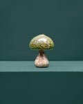 Preserved Moss Mushroom Ornament | Round | Light Stone Cap