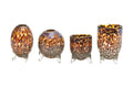 EVITA Mouthblown Glass Vases with Feet - Set of 4pcs - in Multiple Colours